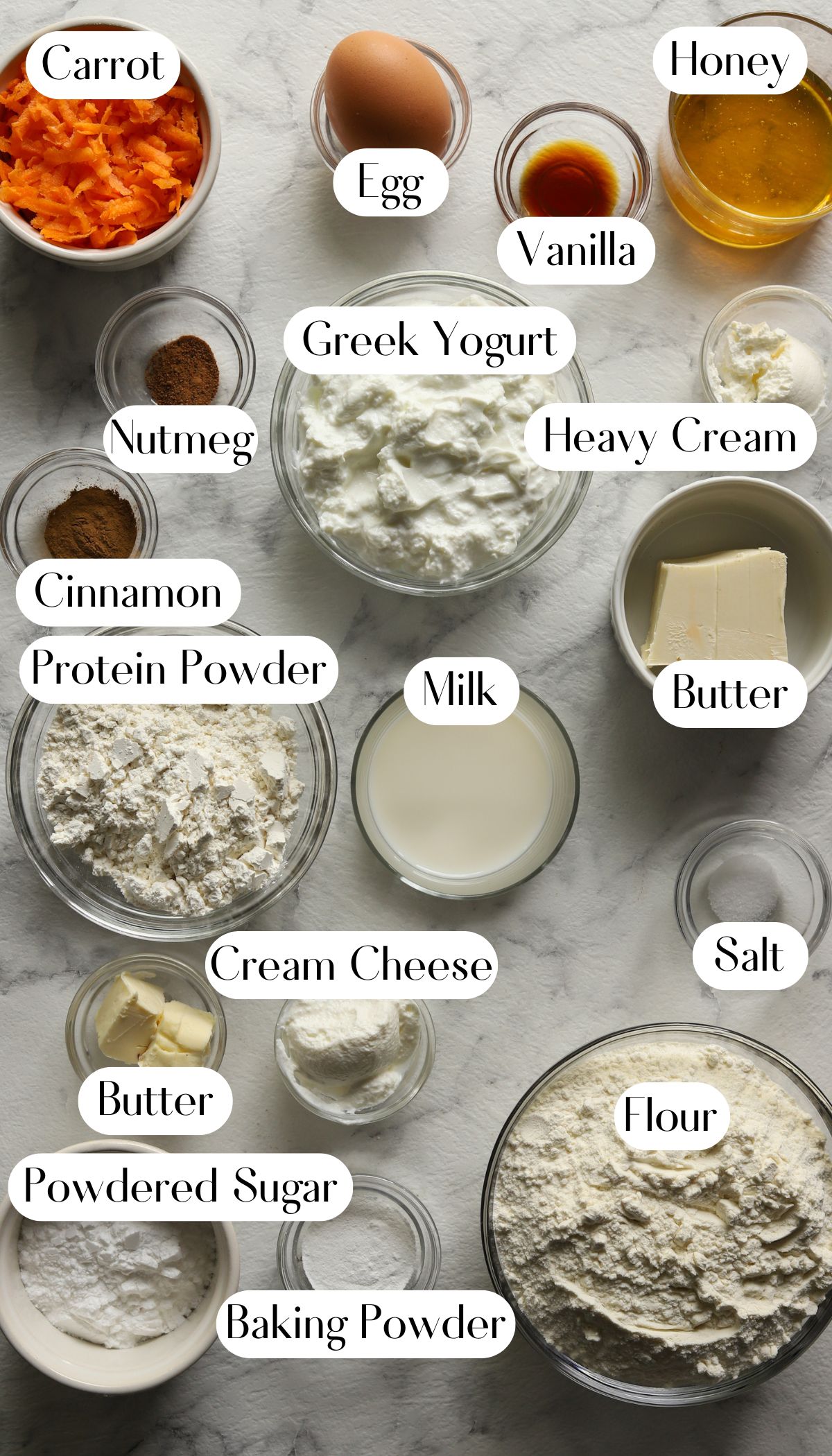 Easy Carrot Cake Protein Scones with Greek Yogurt