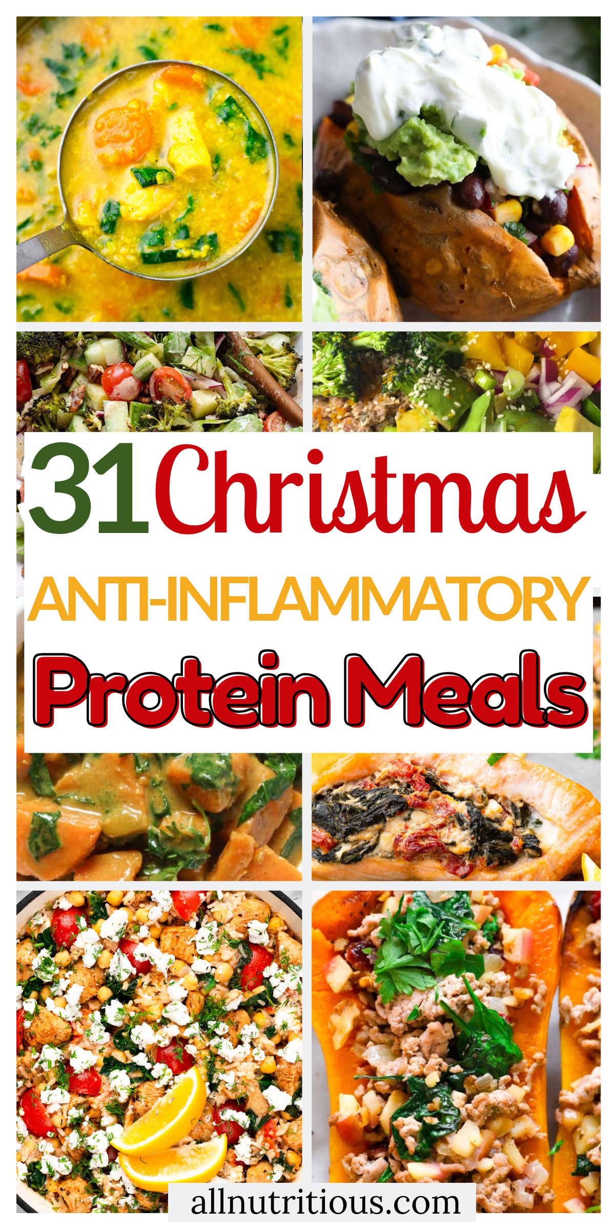 31 High Protein Christmas Anti-Inflammatory Dinners