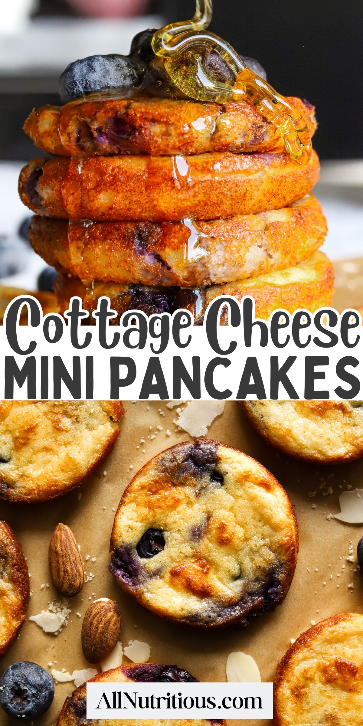 Cottage Cheese Mini Pancakes (Gluten Free)