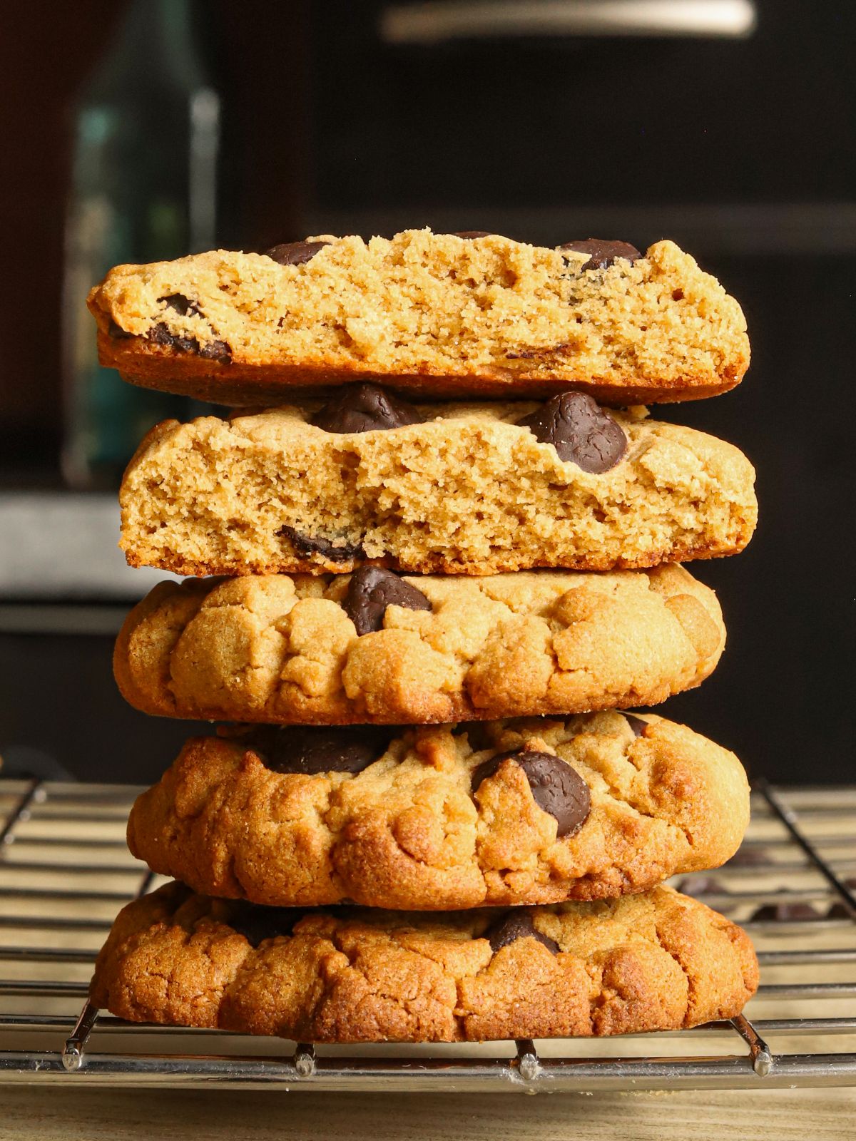 Flourless Peanut Butter Chocolate Chip Cookies