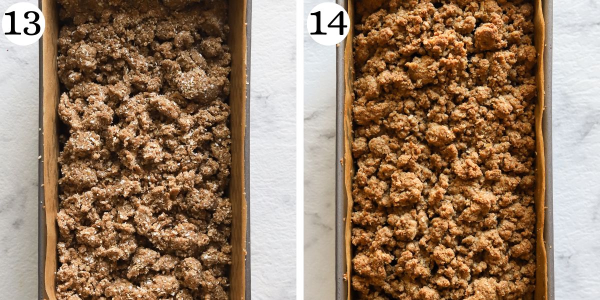 Satisfying Oatmeal Blueberry Crumb Cake with Cottage Cheese