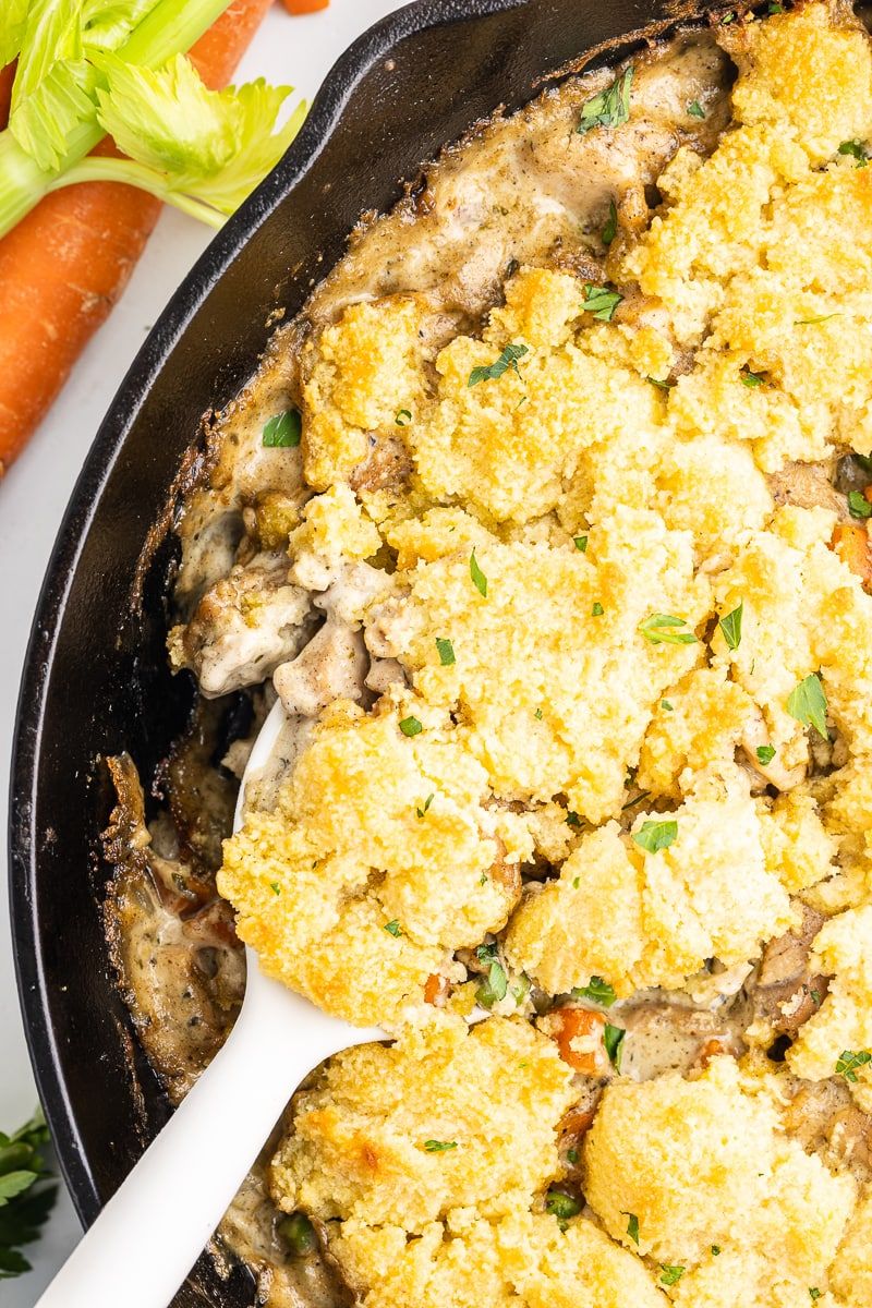 10. Keto Chicken and Biscuit Casserole