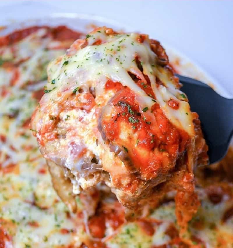 12. Low Carb Eggplant Parmesan Casserole