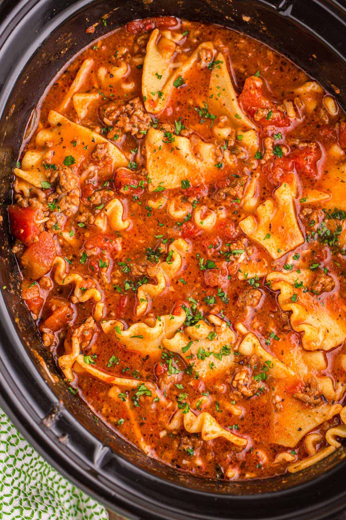 16. Slow Cooker Lasagna Soup