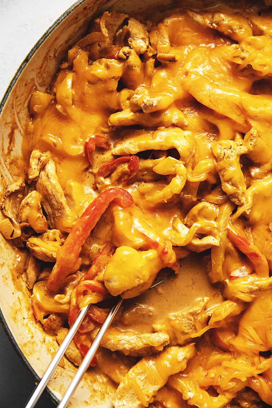 17. Keto Chicken Fajita Casserole