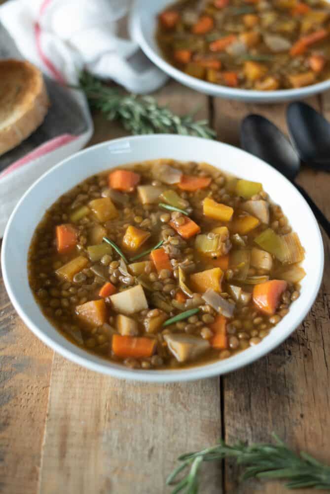 20. Lentil Soup with Winter Vegetables
