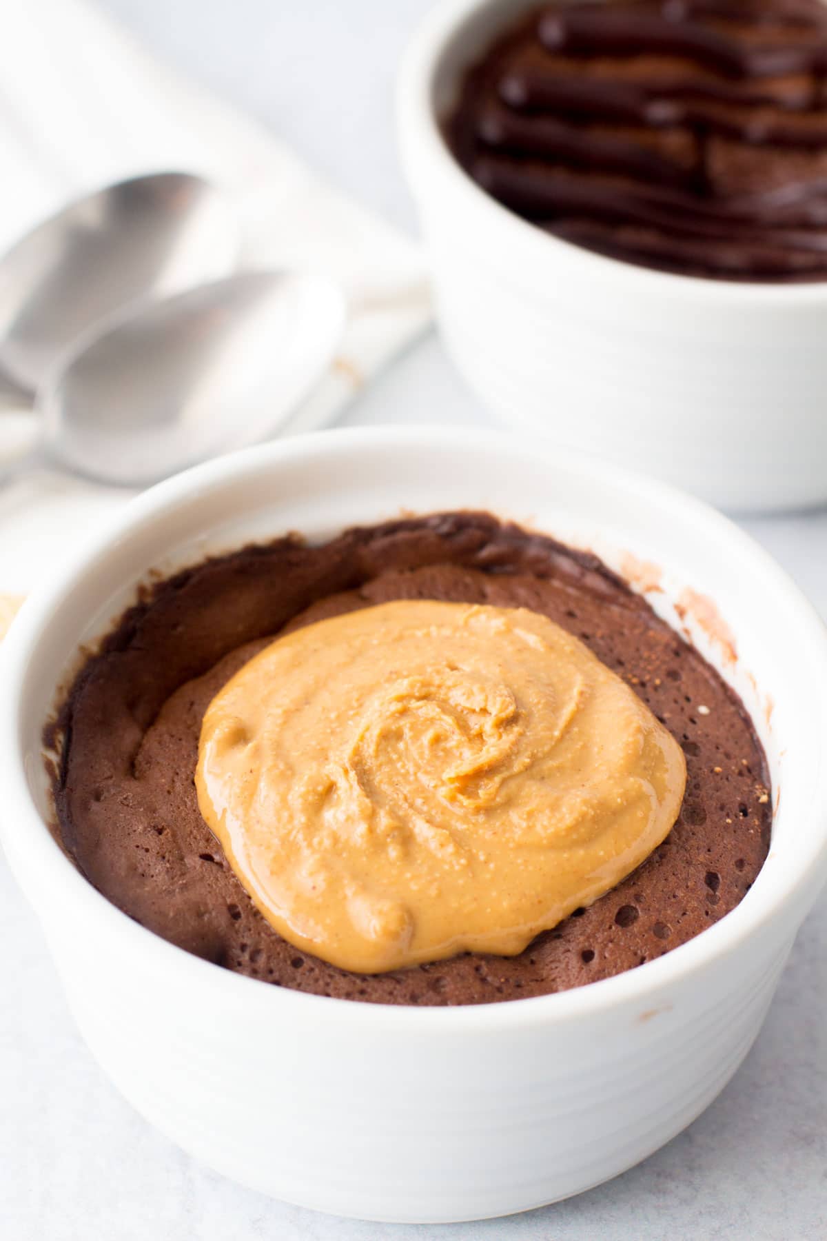 25. Chocolate Peanut Butter Protein Mug Cake