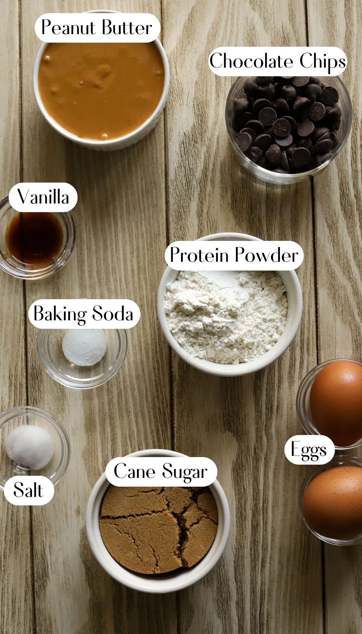 Healthy Flourless Peanut Butter Chocolate Chip Cookies