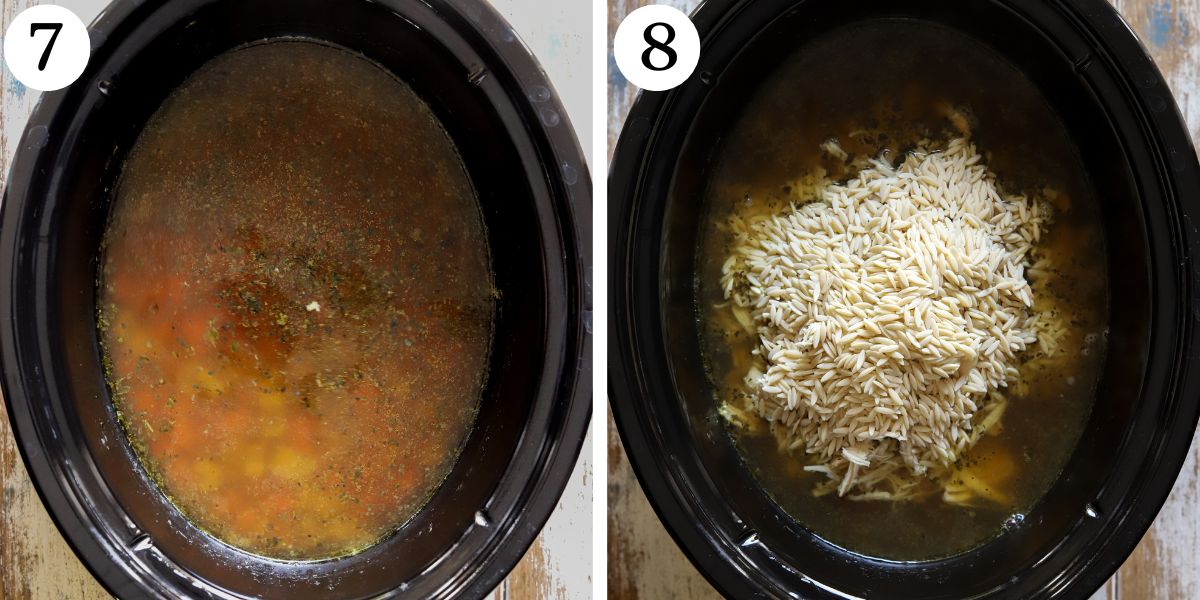 Nutritious Crockpot Lemon Chicken Orzo Soup