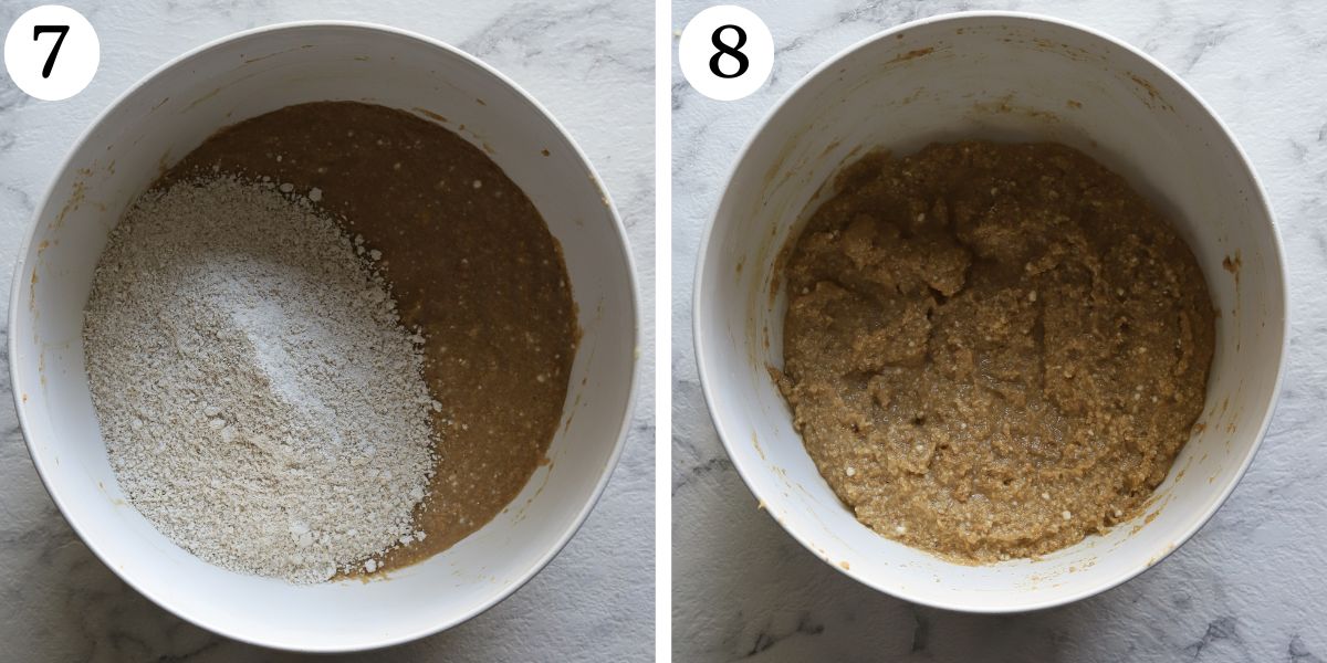 Quick Oatmeal Blueberry Crumb Cake with Cottage Cheese