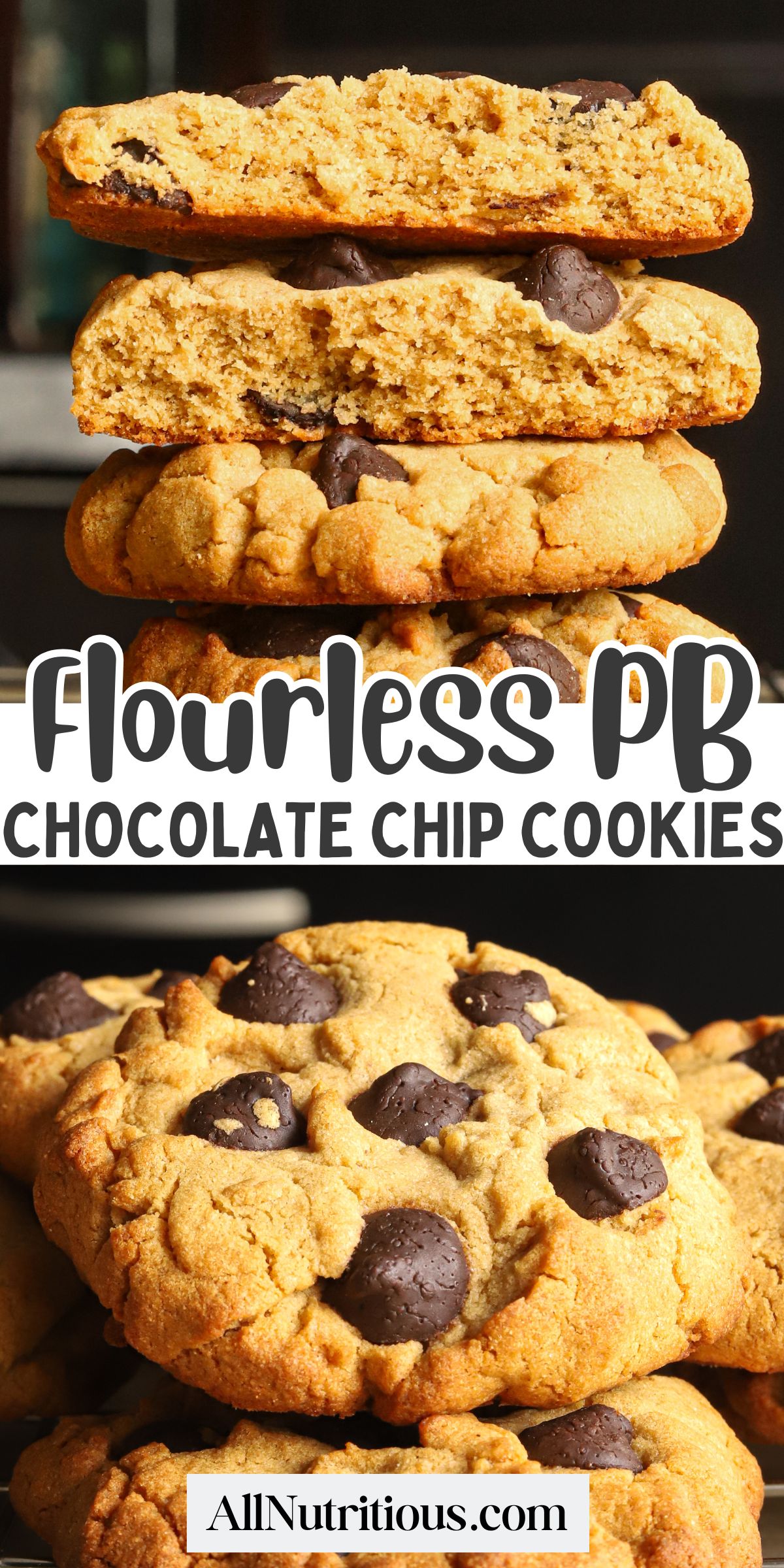 Flourless Peanut Butter Chocolate Chip Cookies