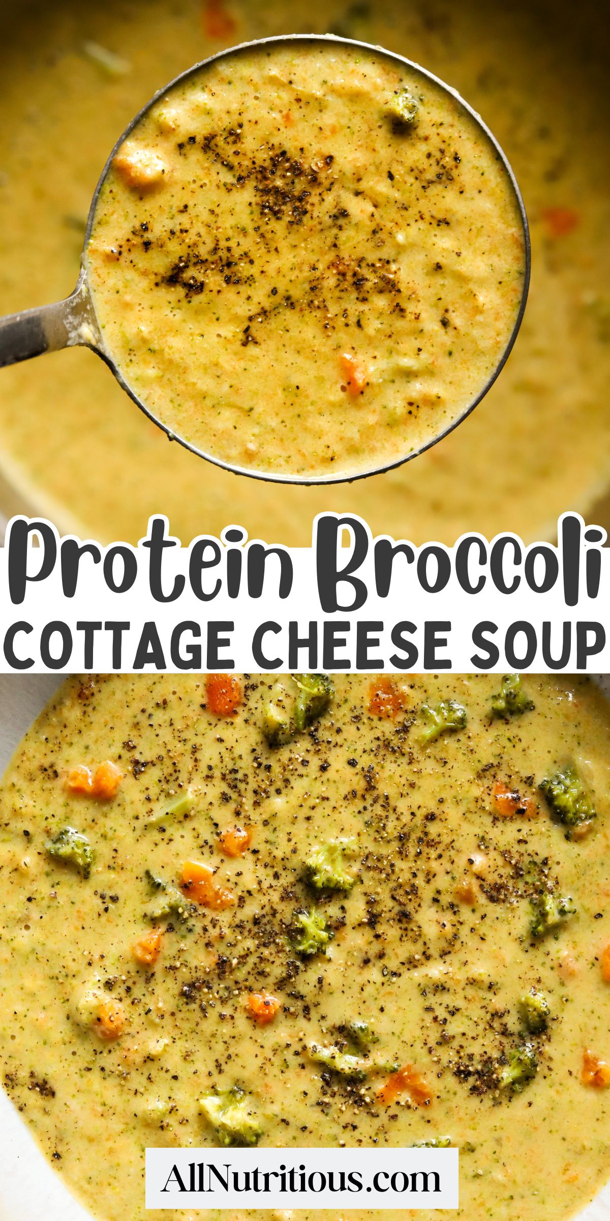 High Protein Broccoli Cottage Cheese Soup