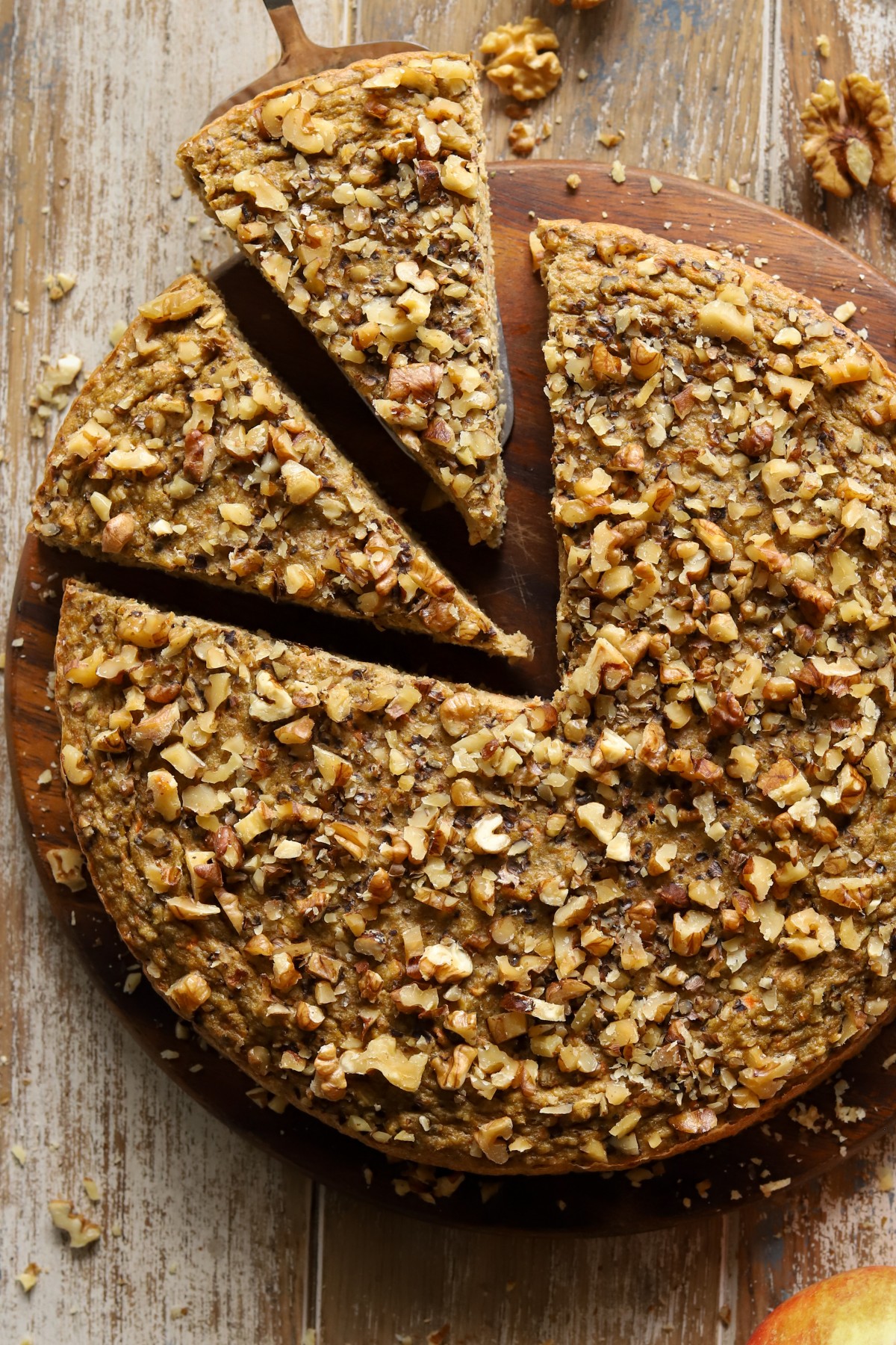 Apple Oatmeal Carrot Cake with Cottage Cheese