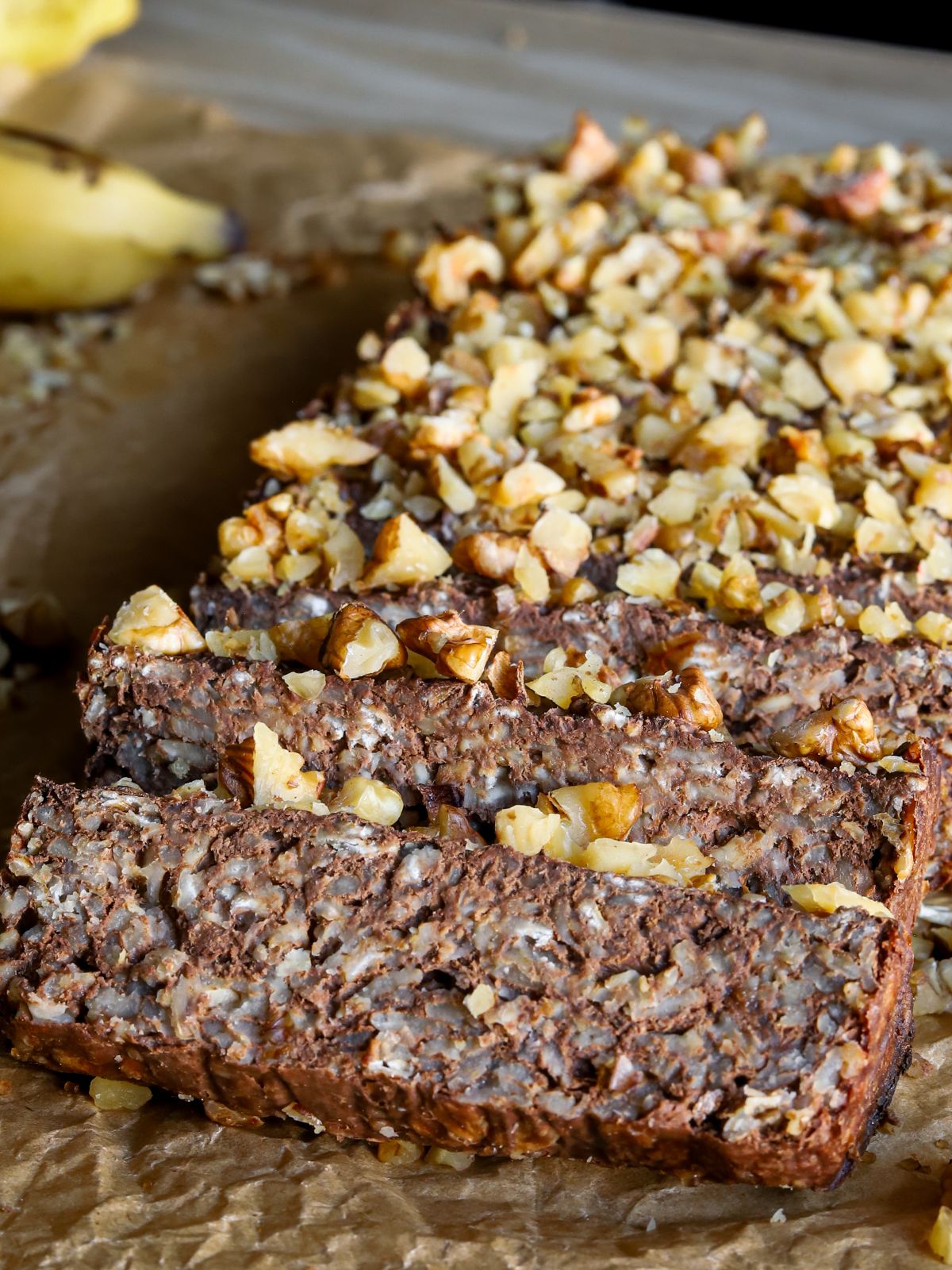 Banana Cocoa Oatmeal Cake