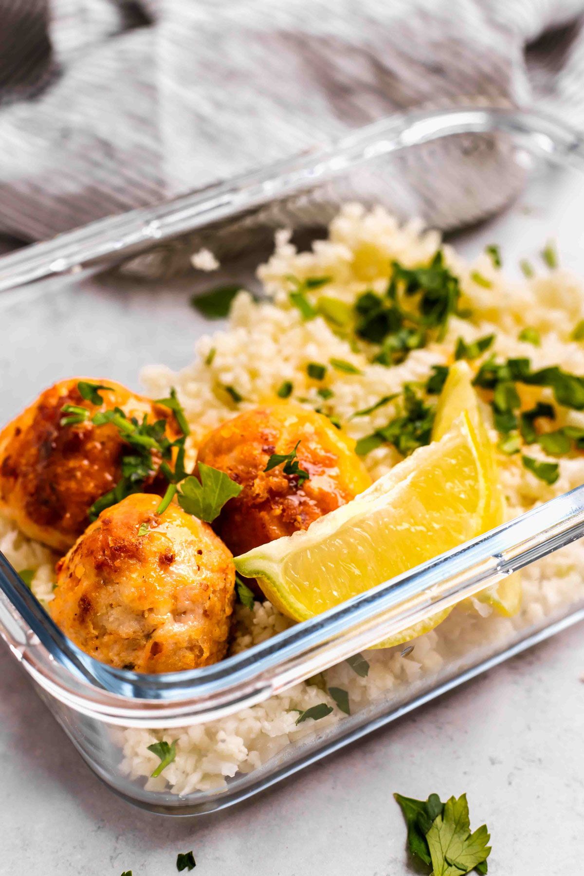 4. Chicken Meatballs Meal Prep