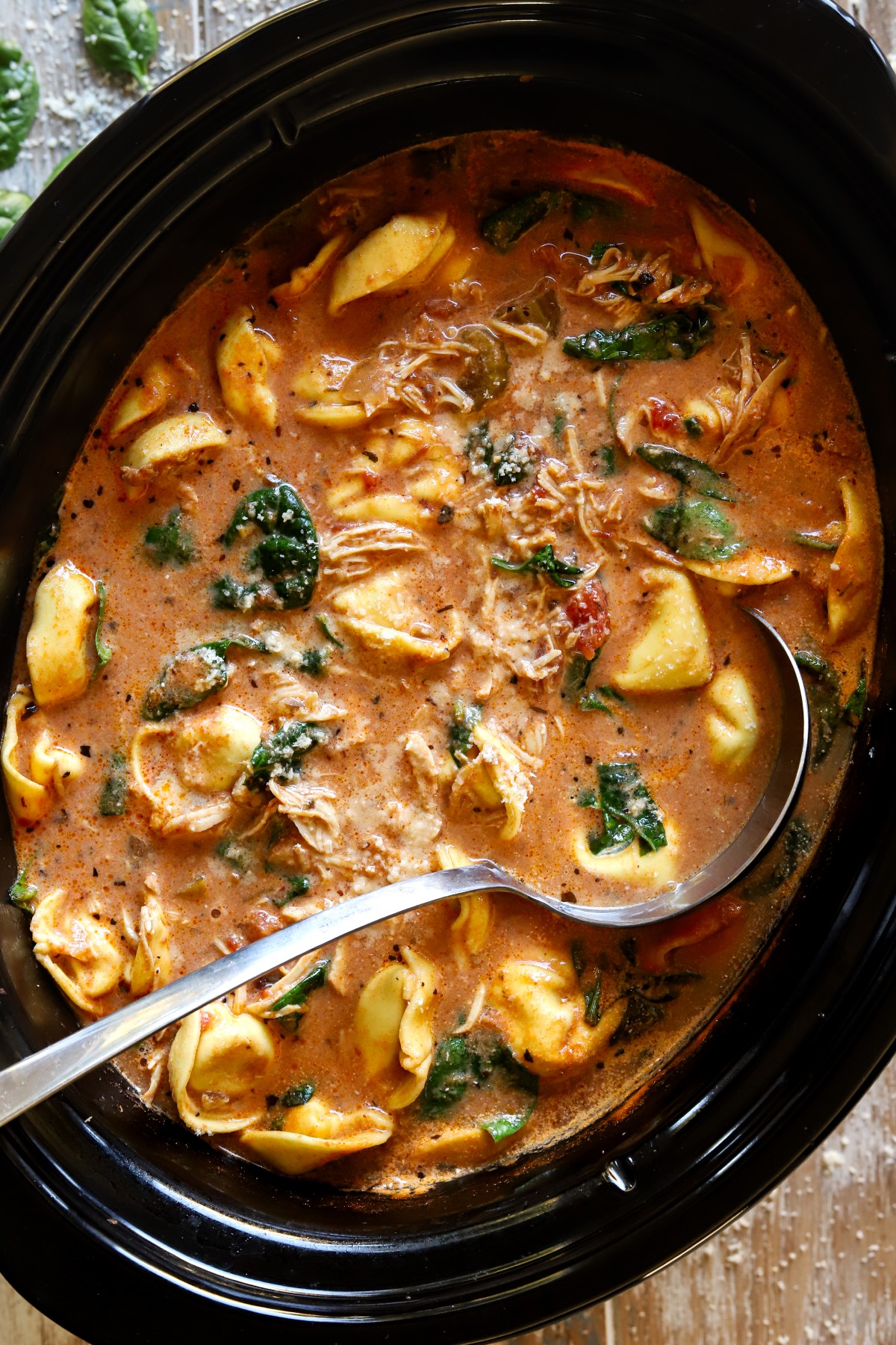 Crockpot Tortellini Chicken Soup