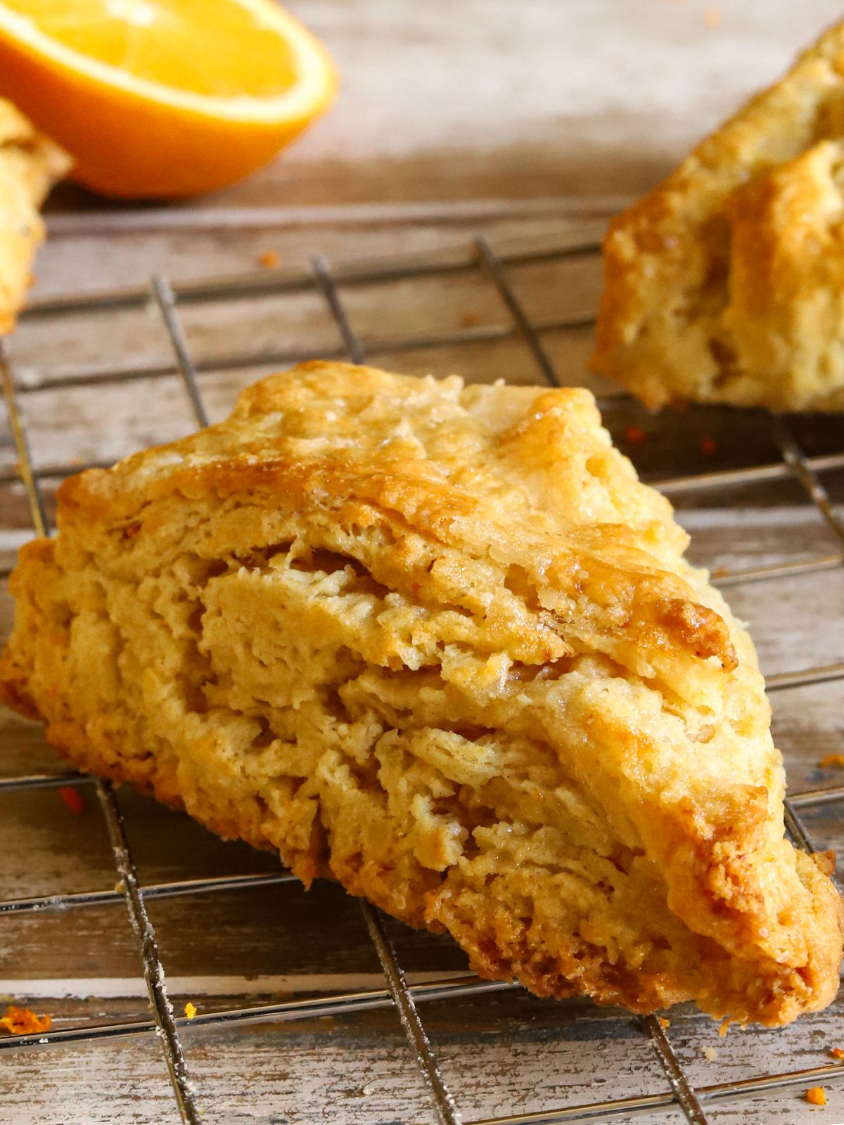 Orange Cottage Cheese Scones