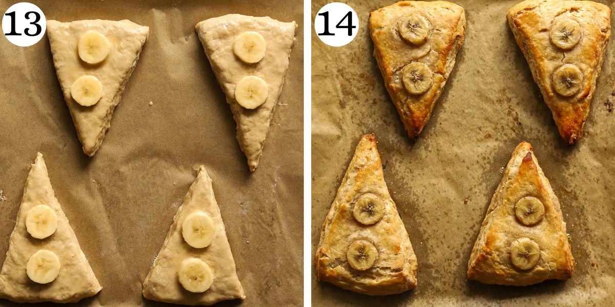 Quick Banana Cottage Cheese Scones