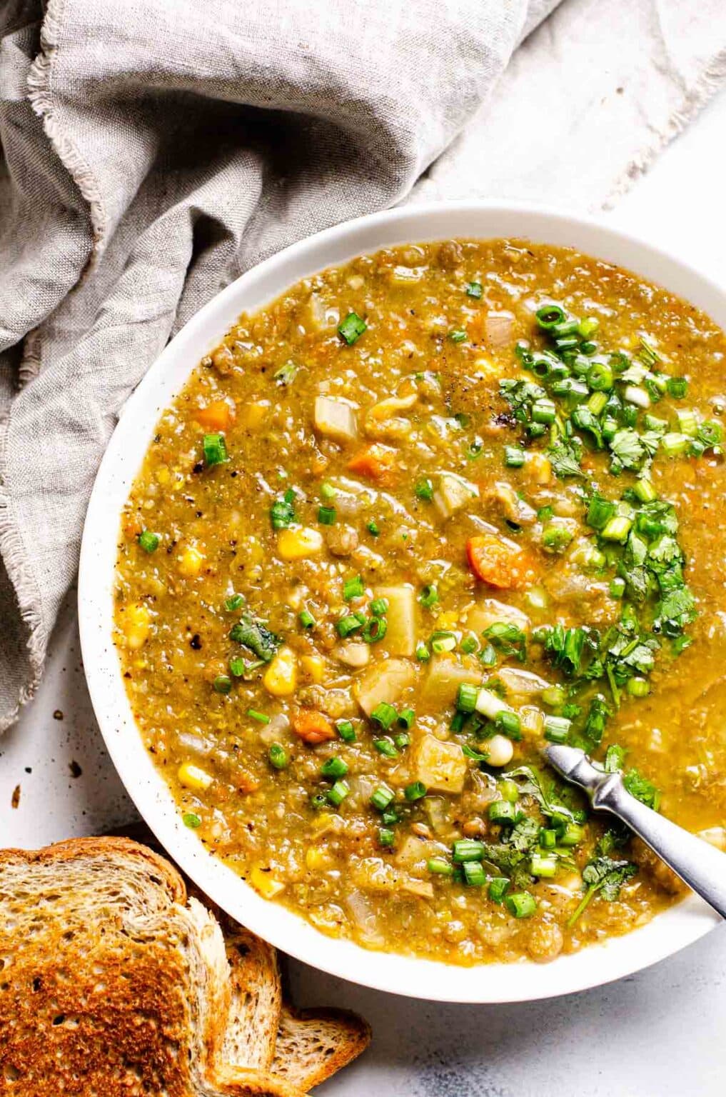 10. Slow Cooker Vegetarian Lentil Soup