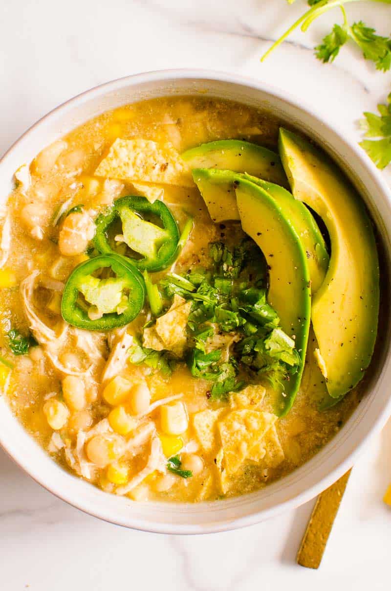 14. Healthy White Chicken Chili