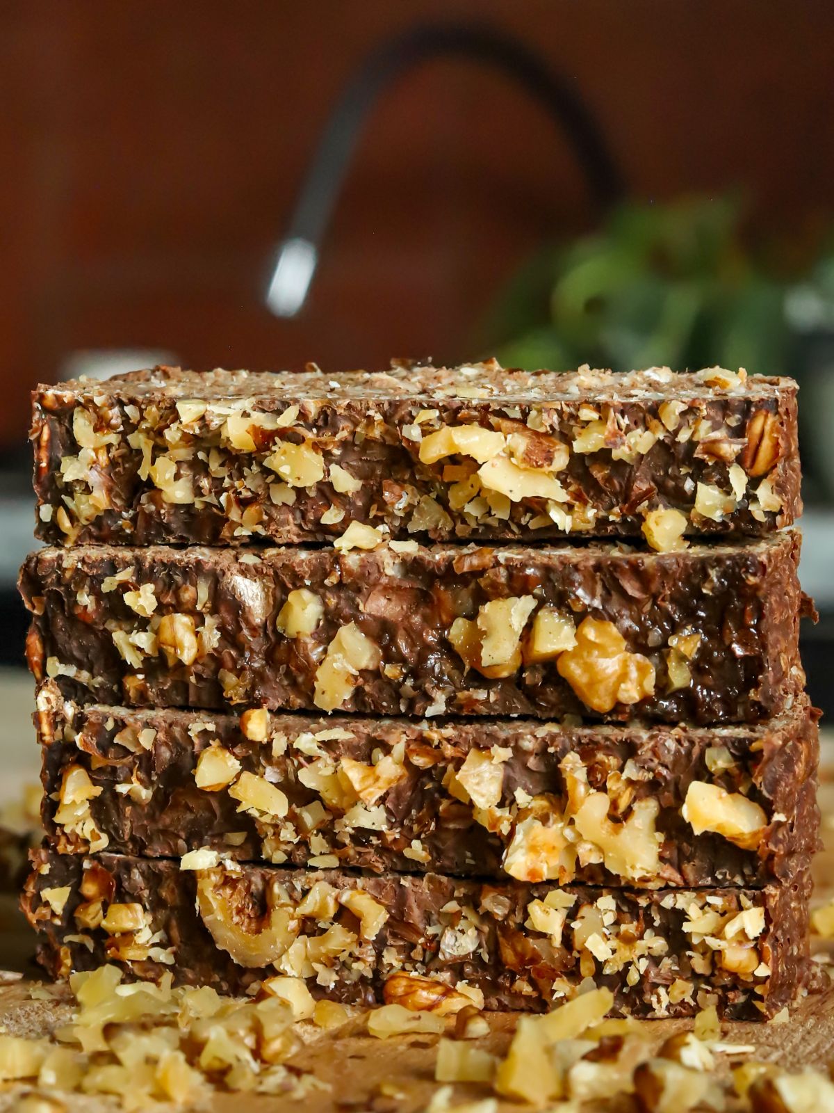 Healthy Banana Cocoa Oatmeal Cake