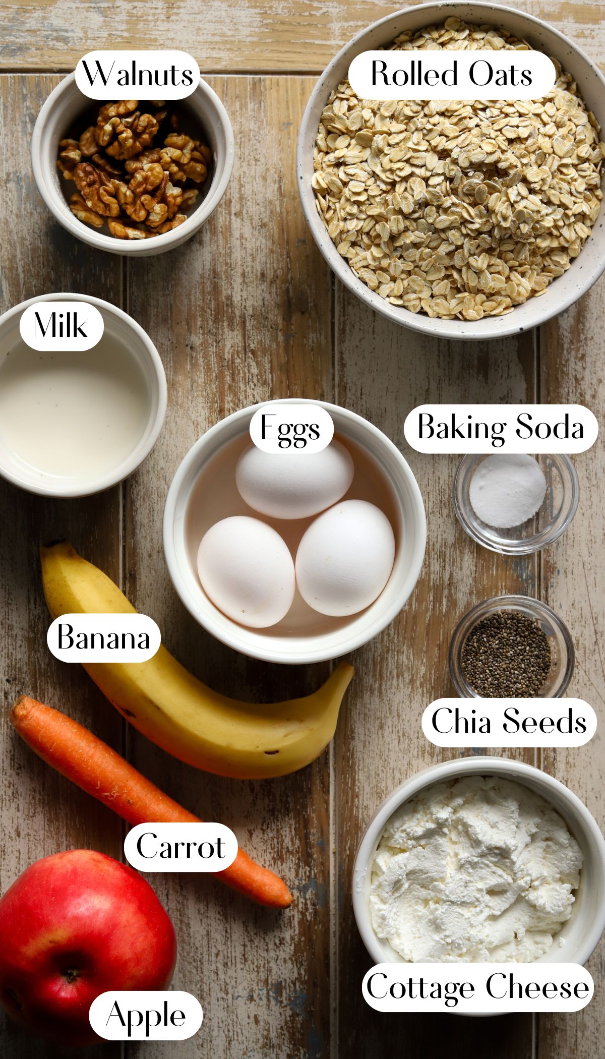 Delicious Apple Oatmeal Carrot Cake with Cottage Cheese