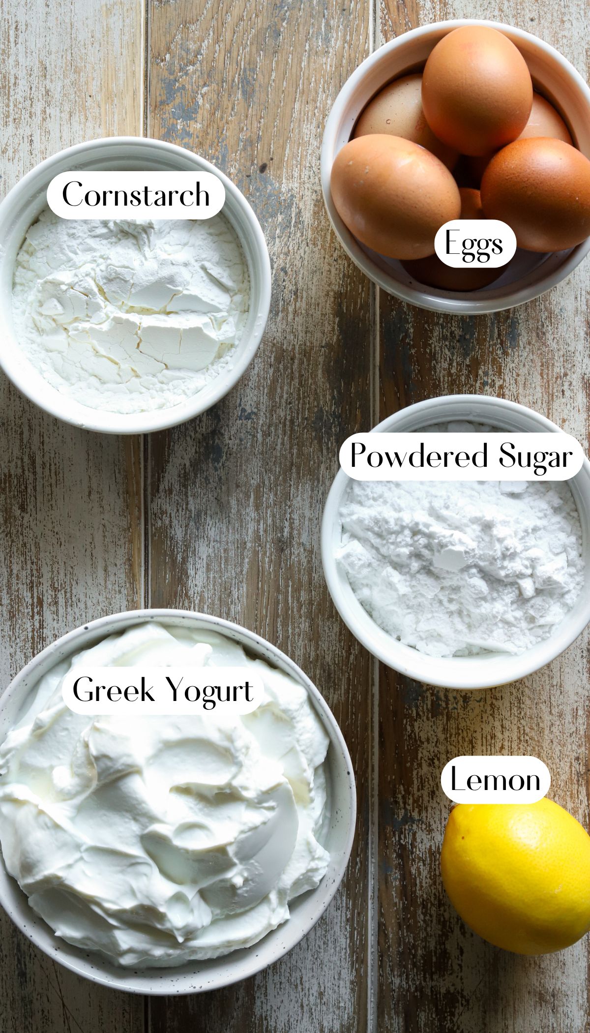 Flourless Protein Lemon Cake Ingredients