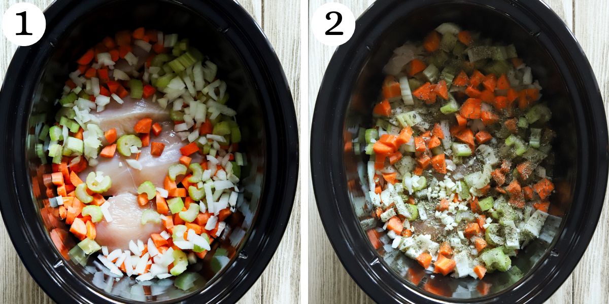 Healthy Crockpot Chicken Black Rice Soup