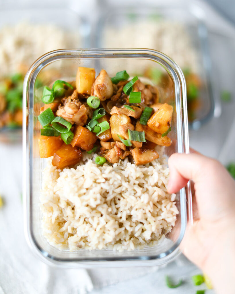 Spicy Pineapple Chicken Meal Prep