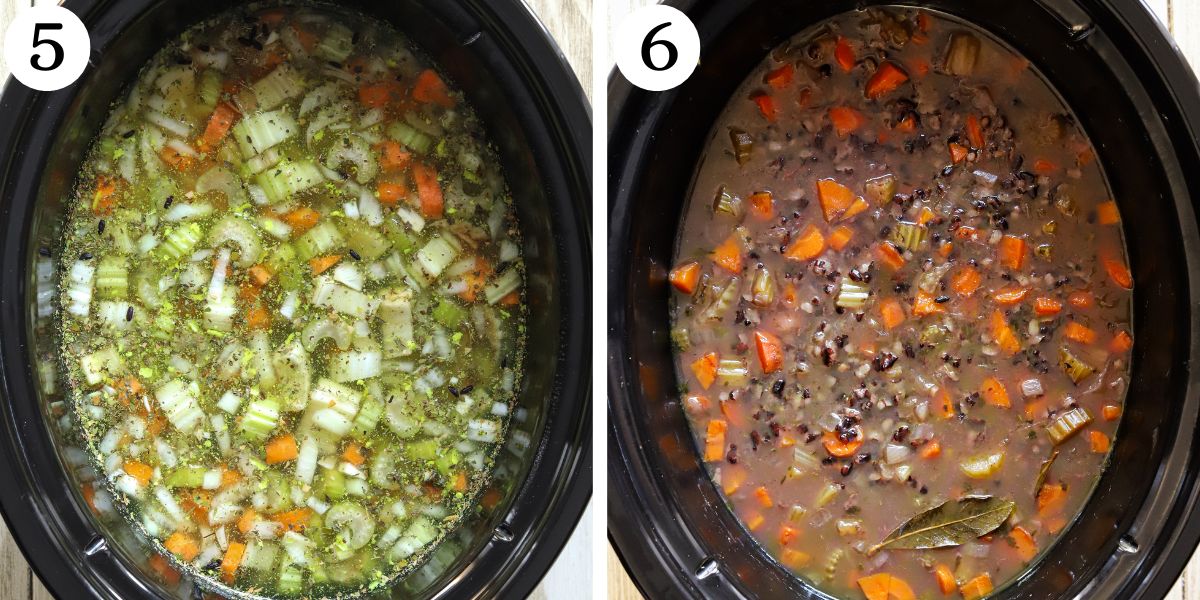 Tasty Crockpot Chicken Black Rice Soup