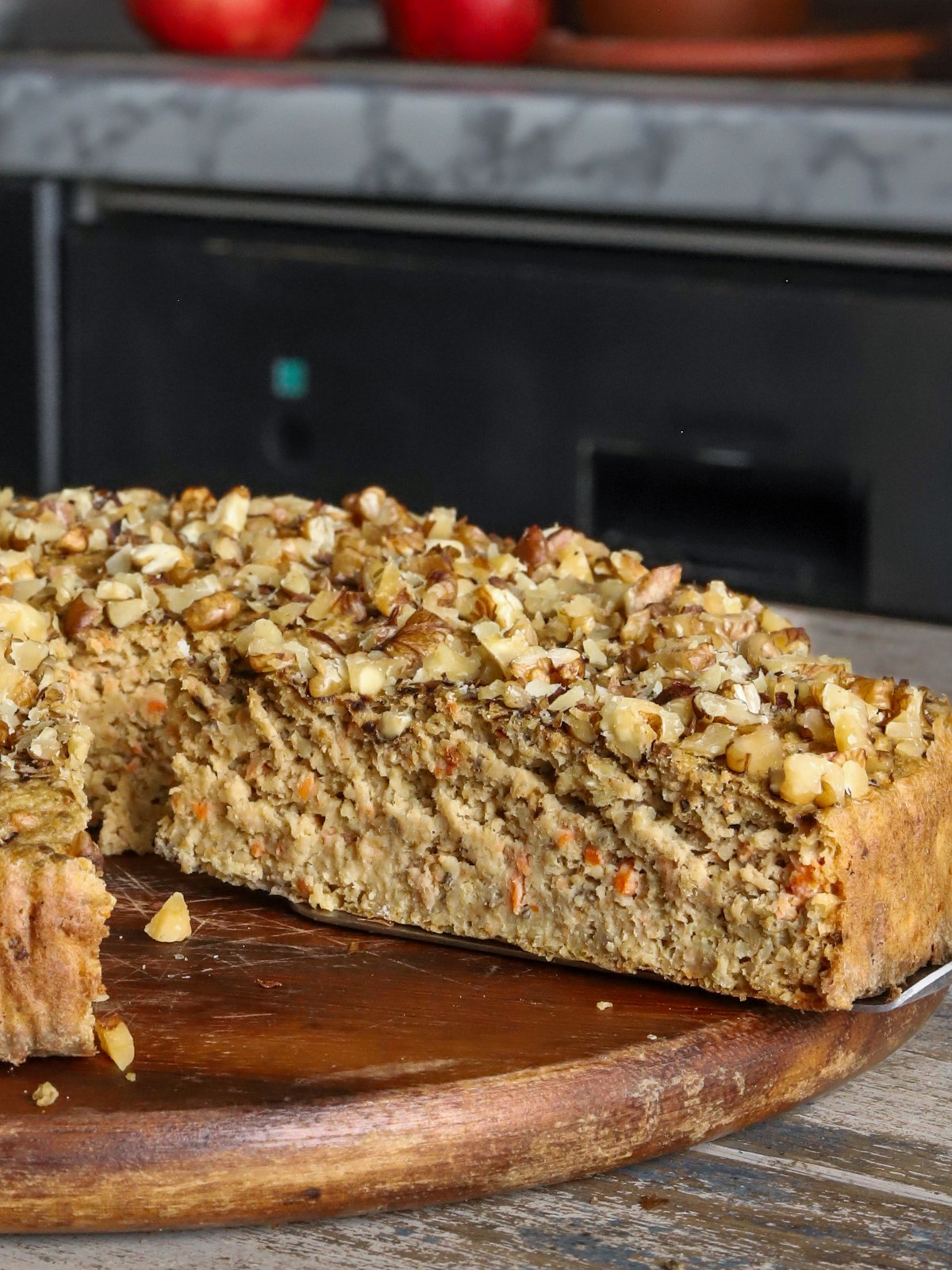Satisfying Apple Oatmeal Carrot Cake with Cottage Cheese
