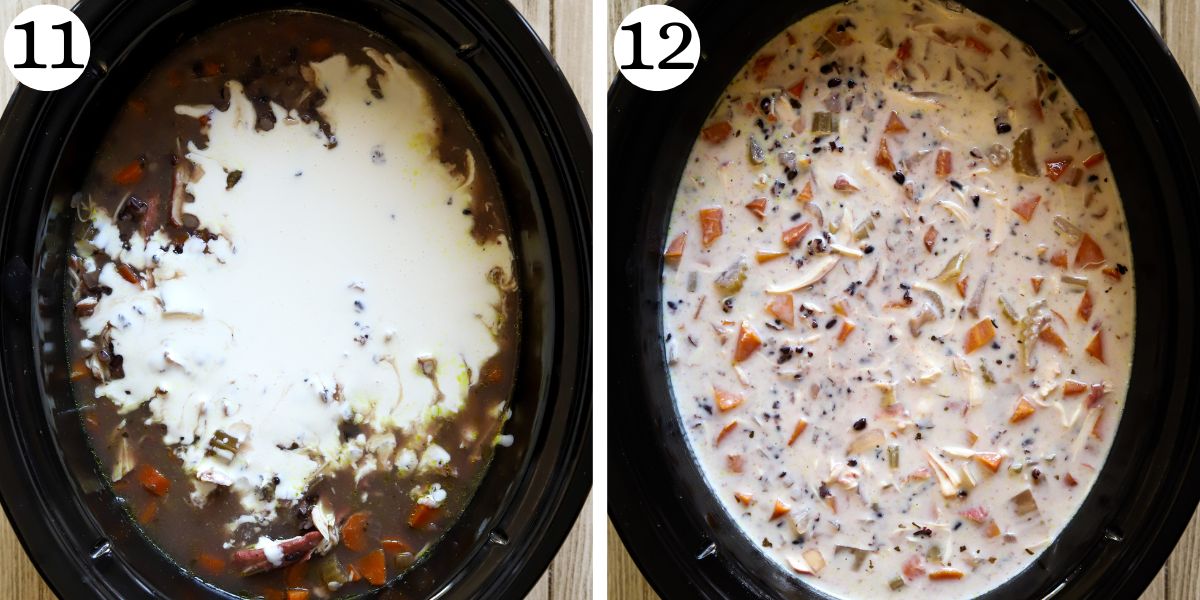 Satisfying Crockpot Chicken Black Rice Soup