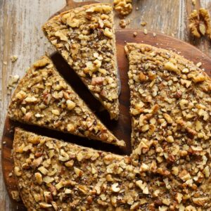 Apple Oatmeal Carrot Cake with Cottage Cheese