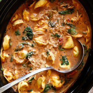Crockpot Tortellini Chicken Soup