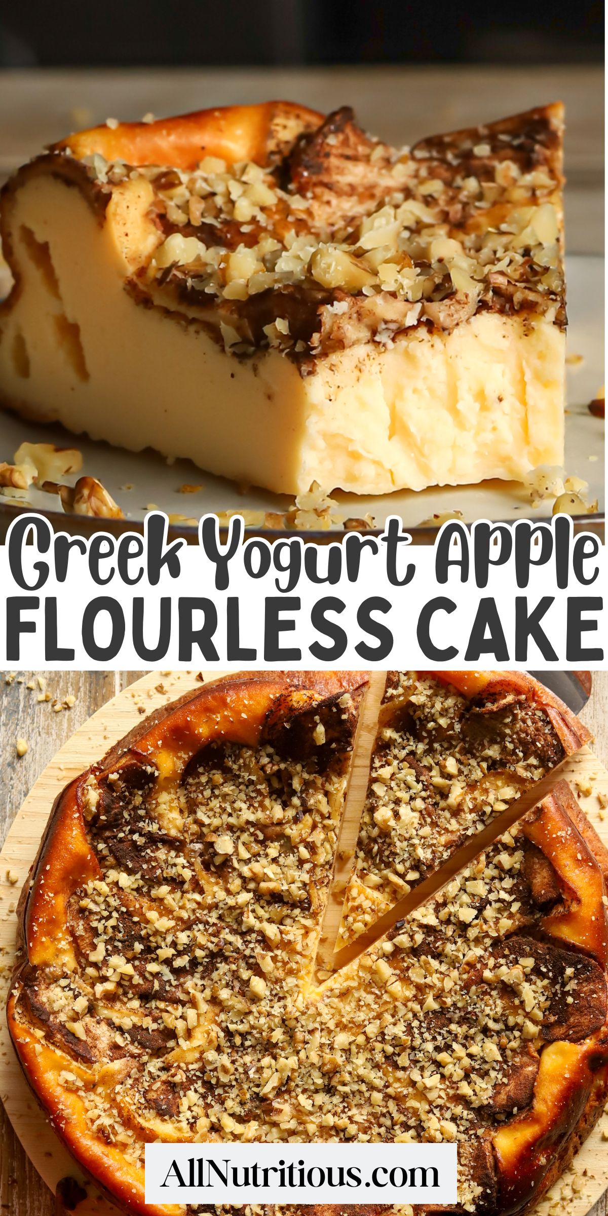 Flourless Greek Yogurt Apple Cake