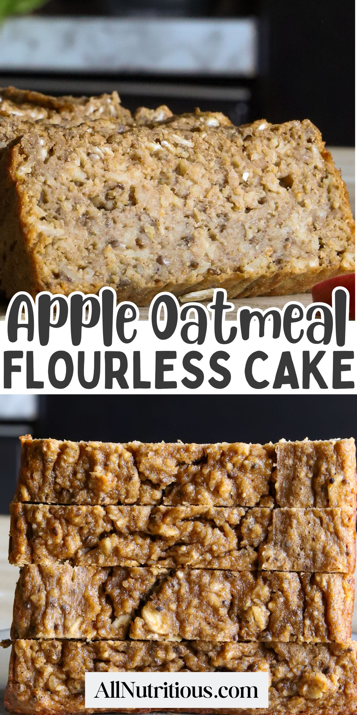 Flourless Oatmeal Apple Cake