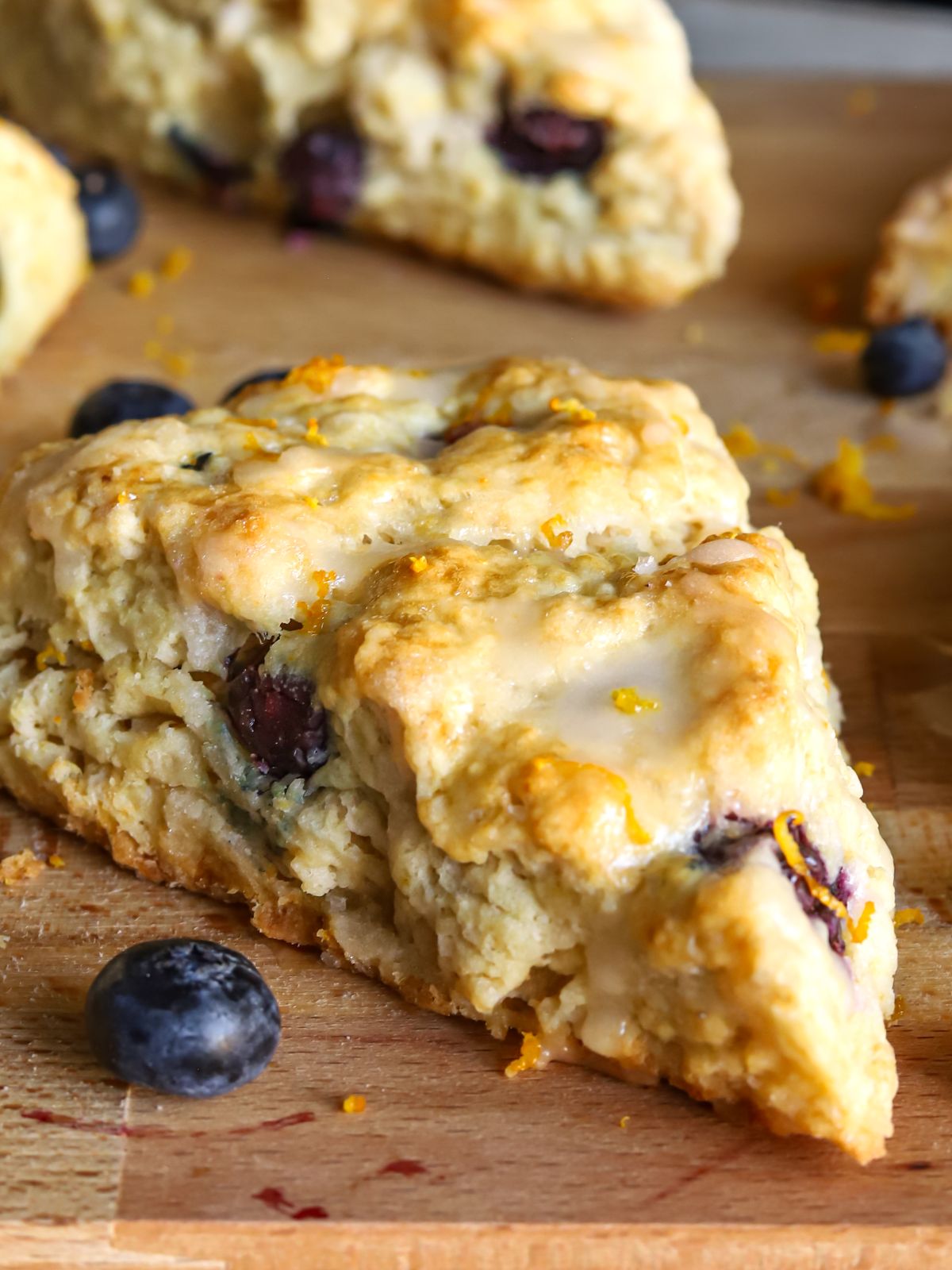 Lemon Blueberry Cottage Cheese Scones