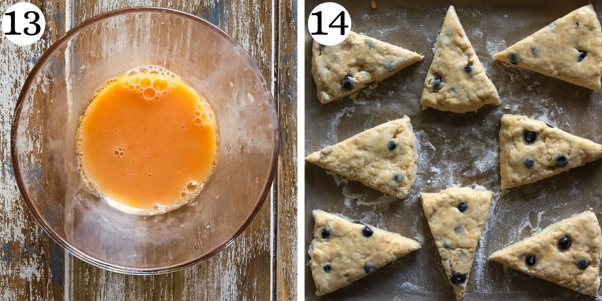 Satisfying Lemon Blueberry Cottage Cheese Scones Steps 13-14