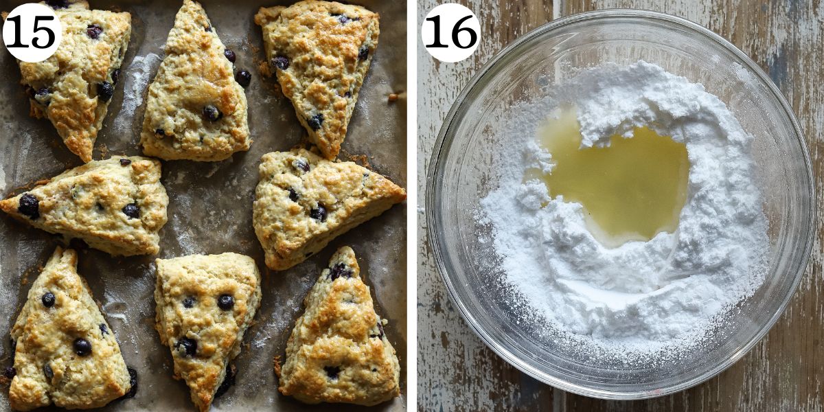 Tasty Lemon Blueberry Cottage Cheese Scones Steps 15-16