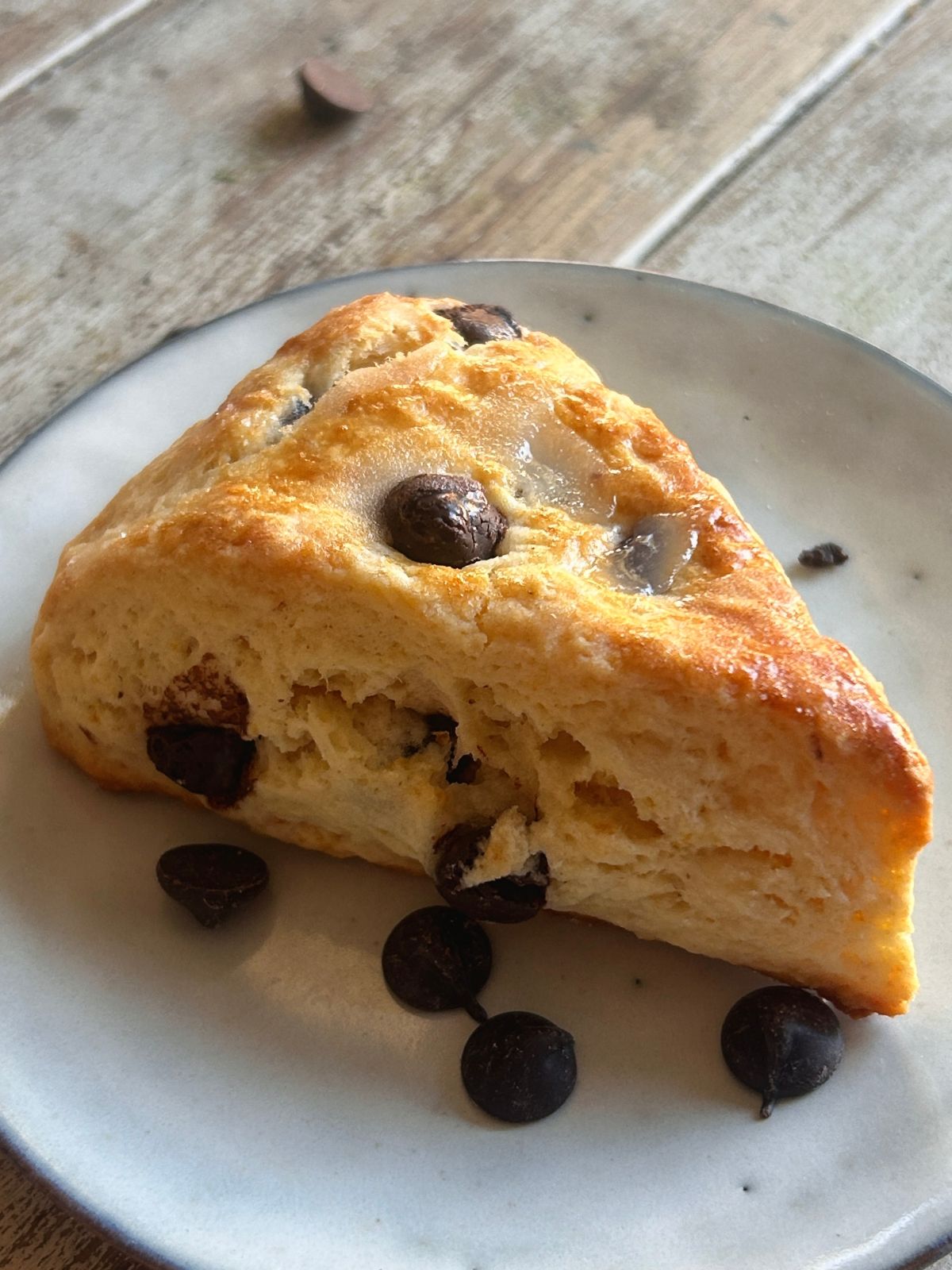 Moist Chocolate Chip Cottage Cheese Scones