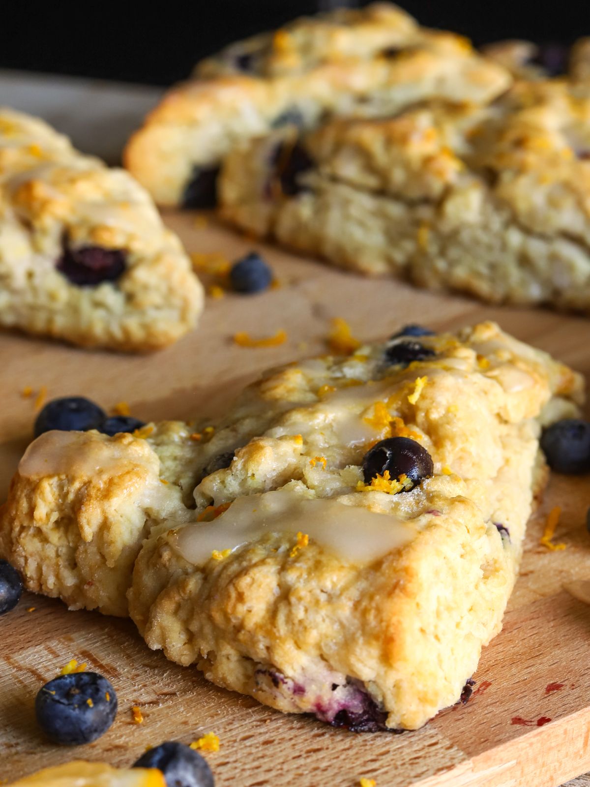 Moist Lemon Blueberry Cottage Cheese Scones