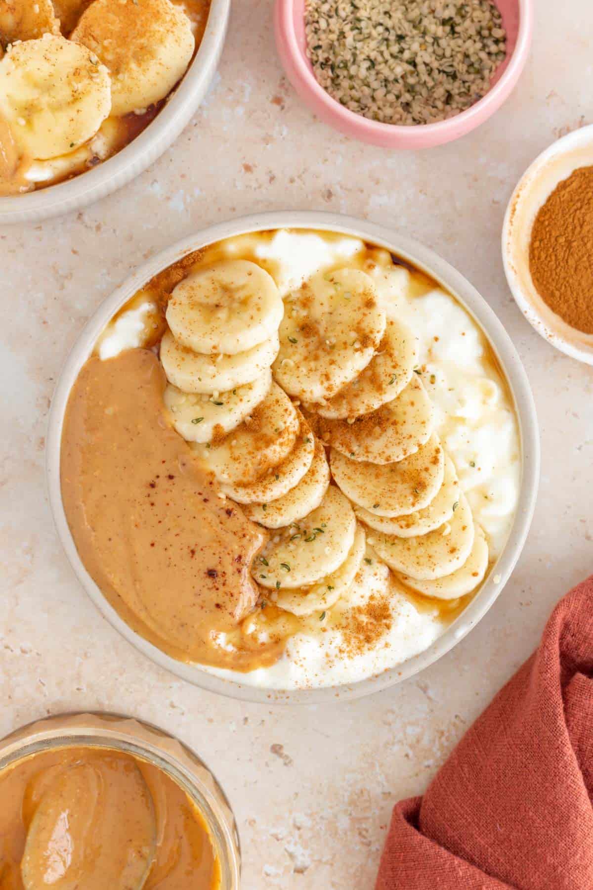 Cottage Cheese Peanut Butter Bowls