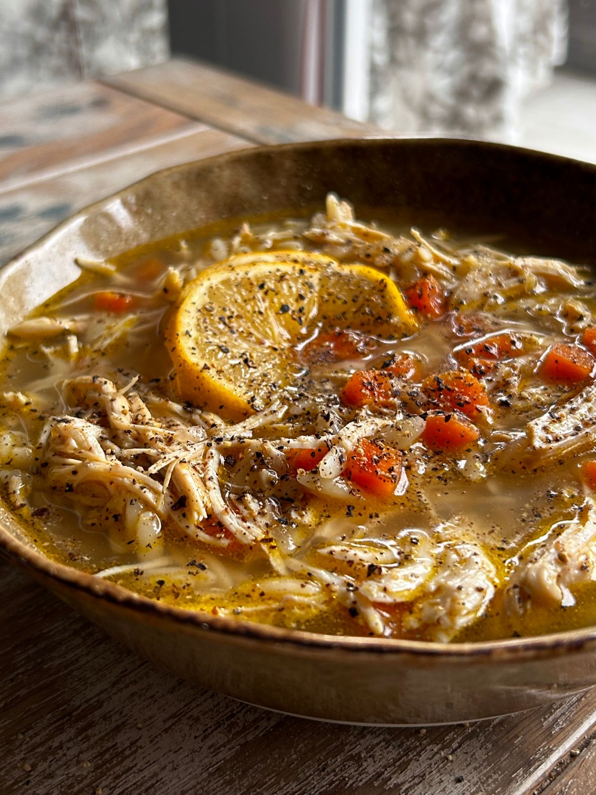 Delicious Crockpot Chicken Lemon Soup