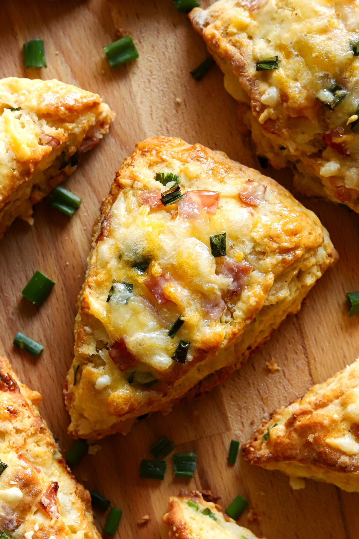 Healthy Ham and Cheese Scones