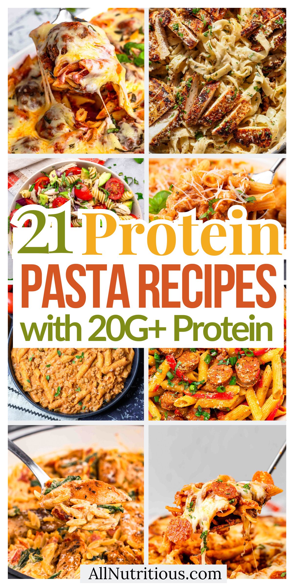 21 High Protein Pasta Recipes with 20G+ Protein