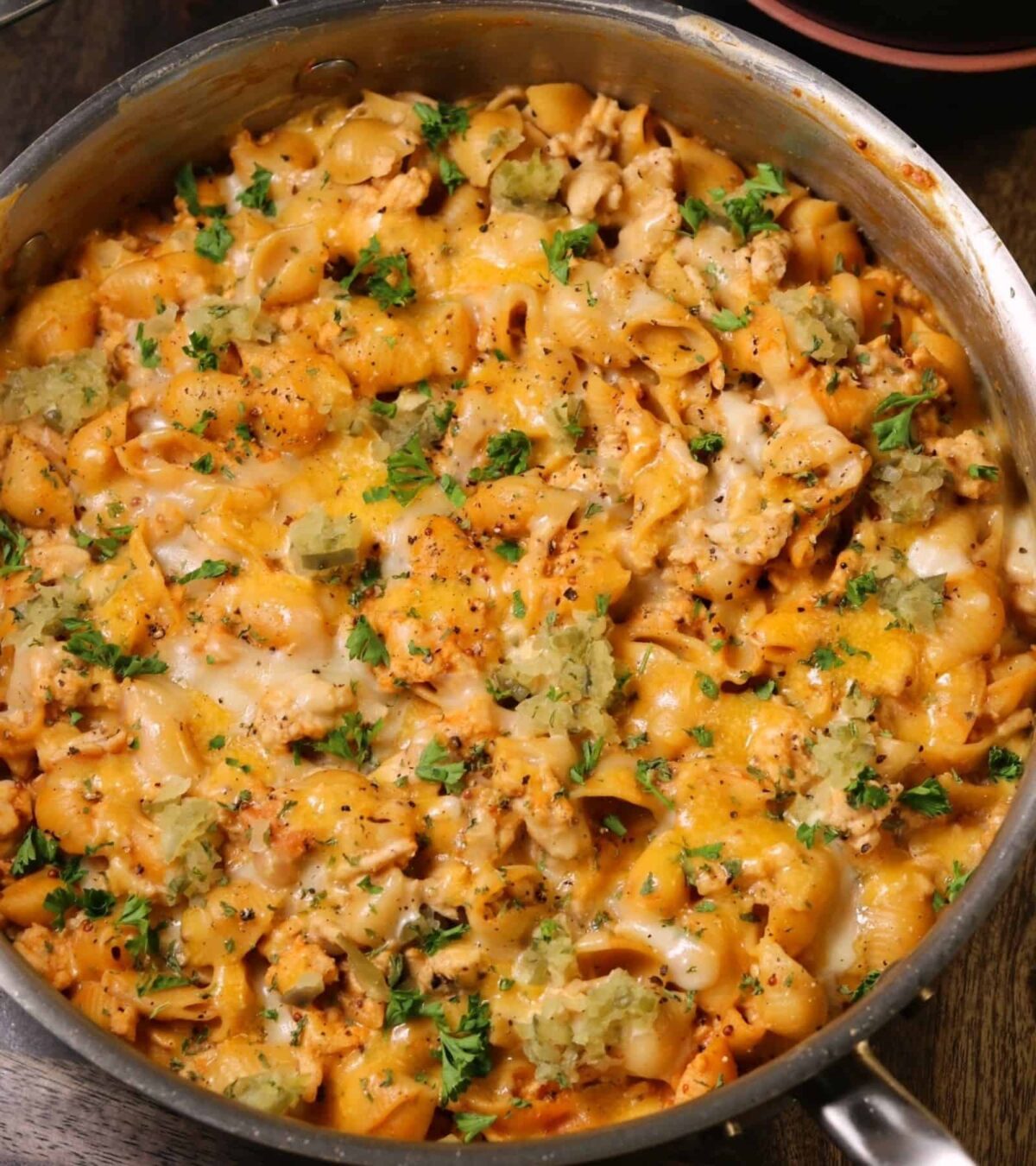 Ground Chicken Cheeseburger Pasta