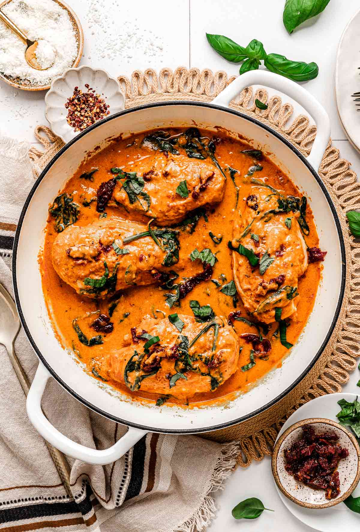 Healthy Marry Me Chicken with Cottage Cheese