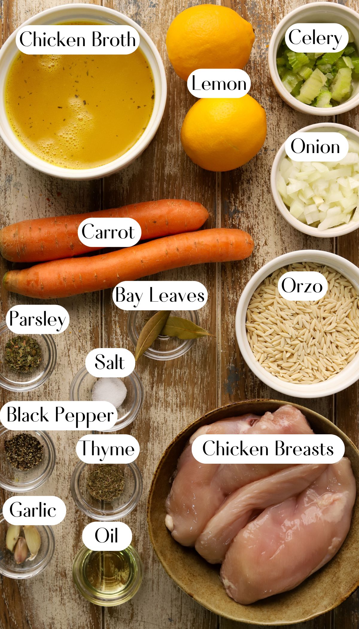 Yummy Crockpot Chicken Lemon Soup Ingredients