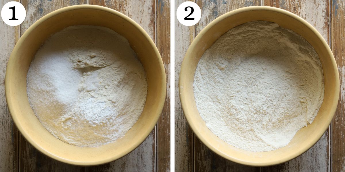 Delicious Strawberry Cottage Cheese Scones Steps 1-2