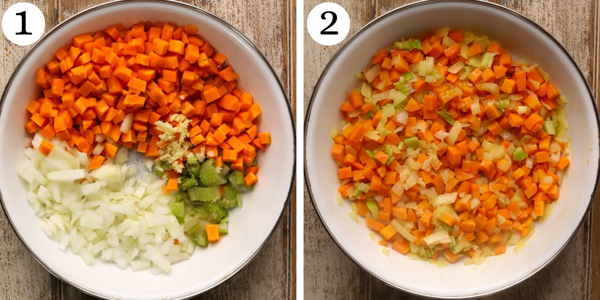 Healthy Crockpot Chicken Lemon Soup Steps 1-2